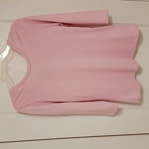 Boden 3/4 sleeved pink knit shirt